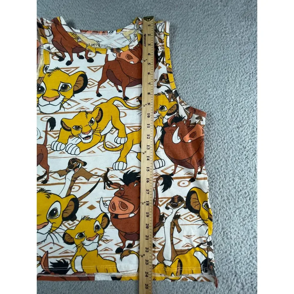 Disney Lion King Tank Top Youth XXL 2XL (19) All Over Print Timon Pumba Simba